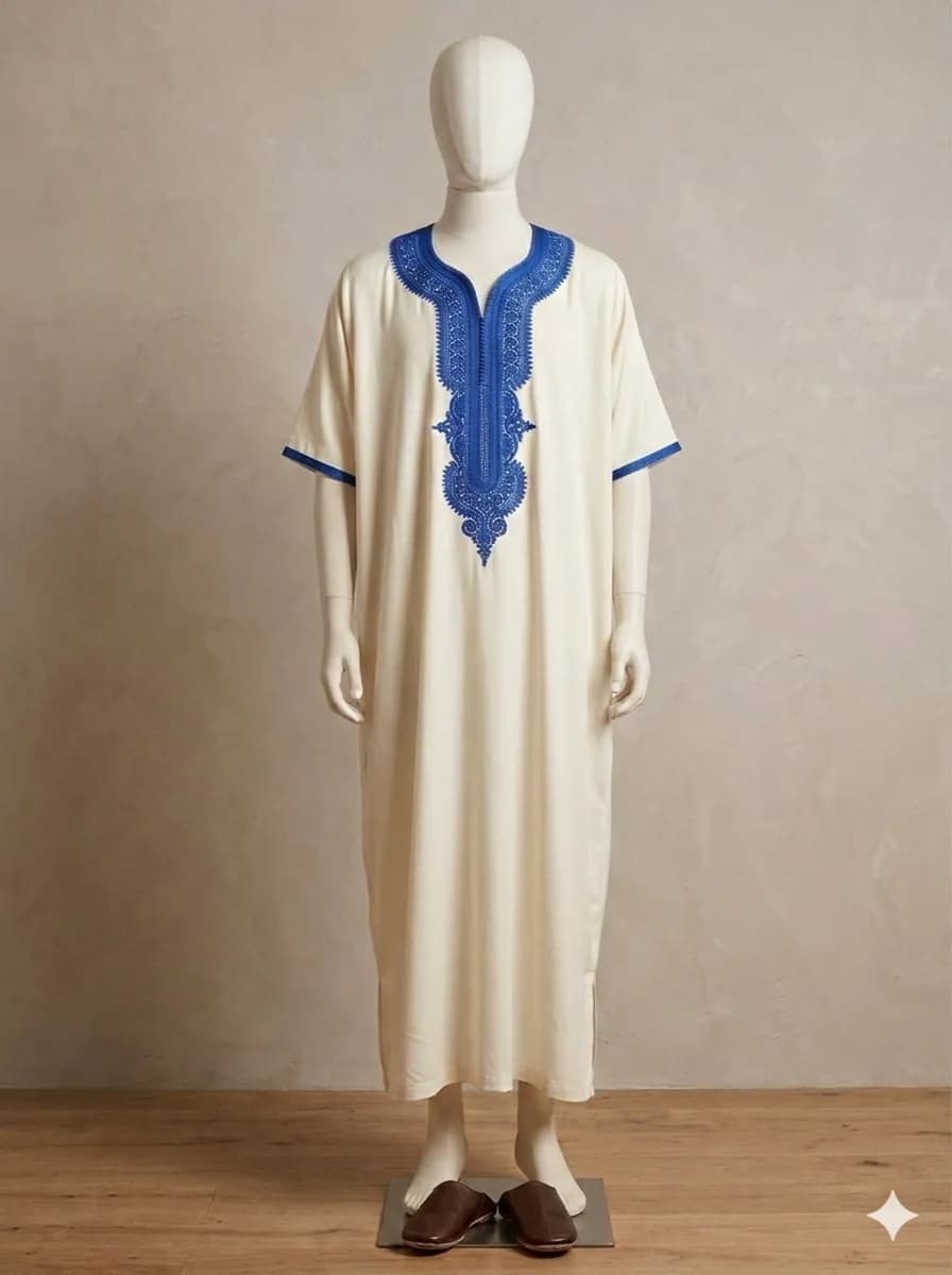 Le produit Boubou africain homme manche courte brodé