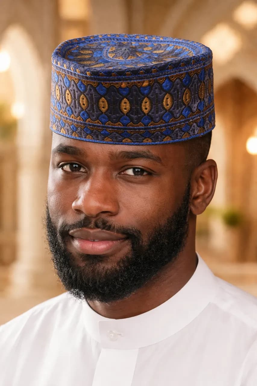 Le produit Chapeau Kufi Baraka Émeraude