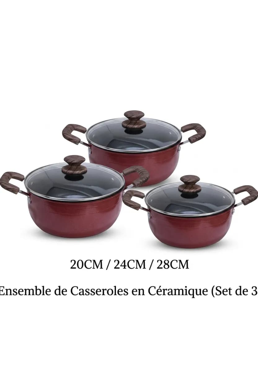 Le produit casserole céramique 6 pièces