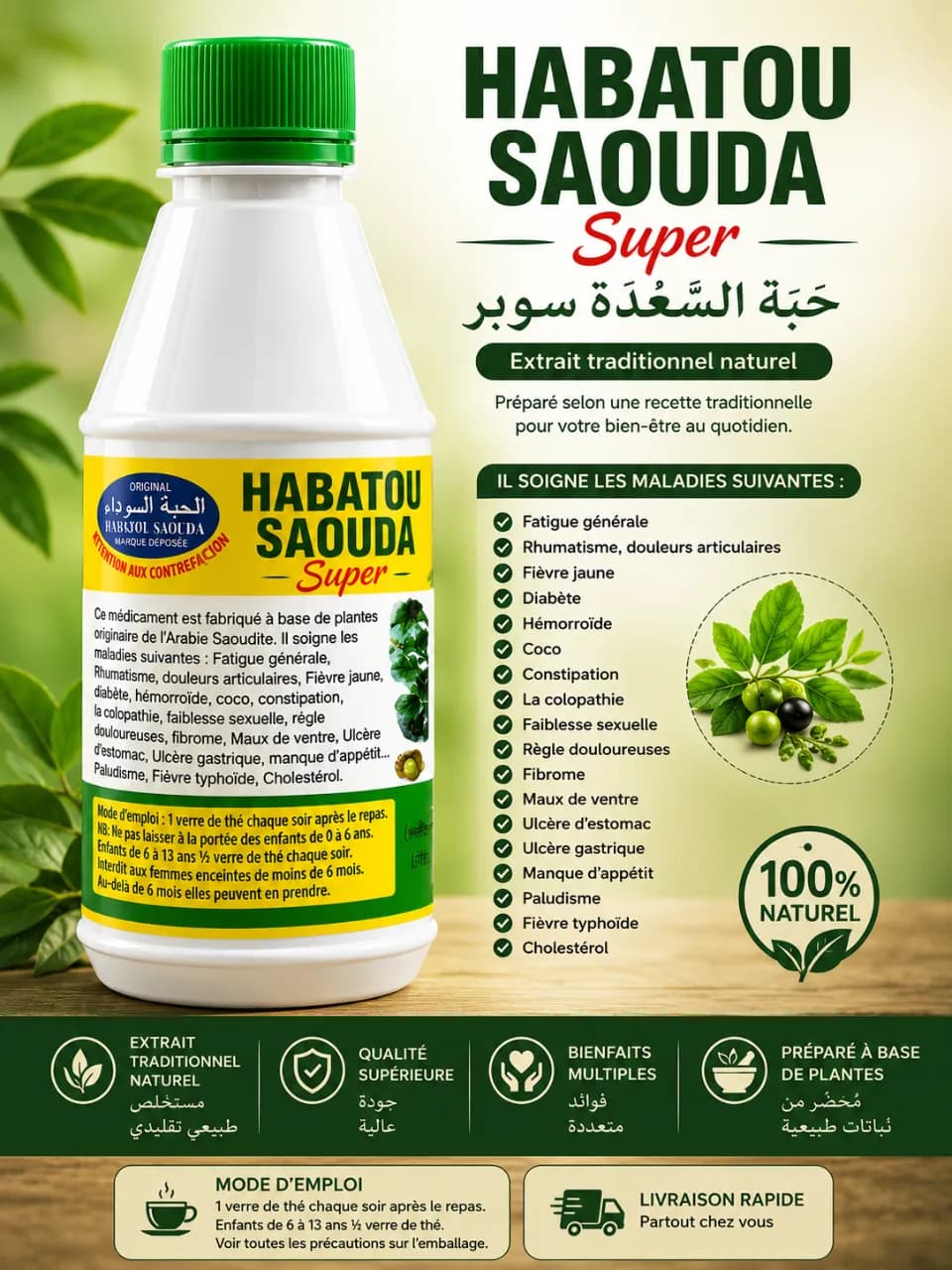 Le produit Haboutou Saouda super