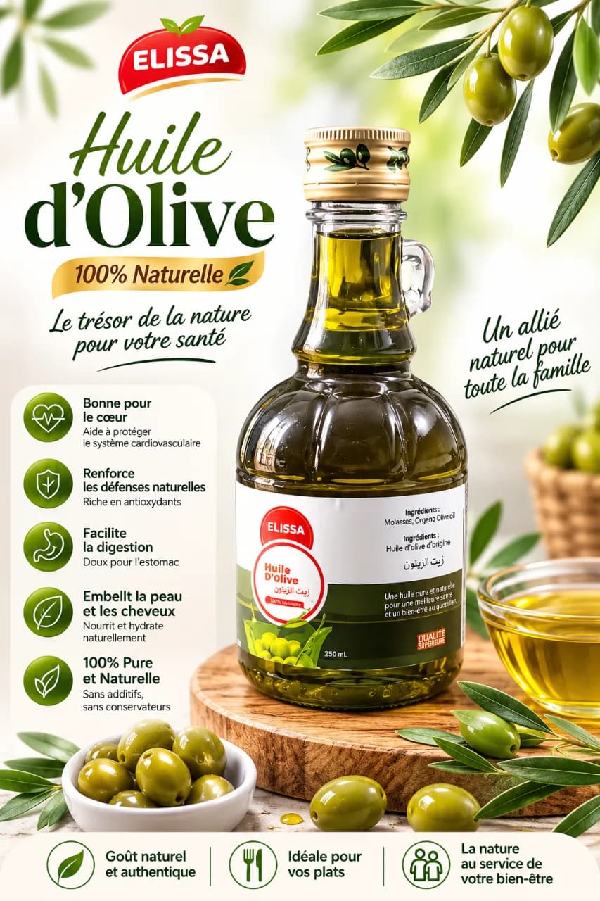 Le produit Huile d’olive ELISSA