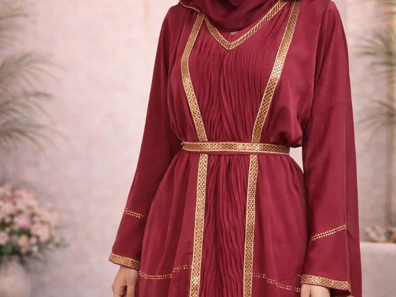 Le produit Abaya importe broderies doré